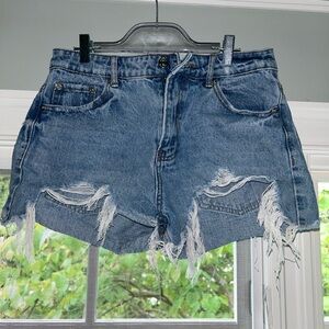 Ripped Jean shorts